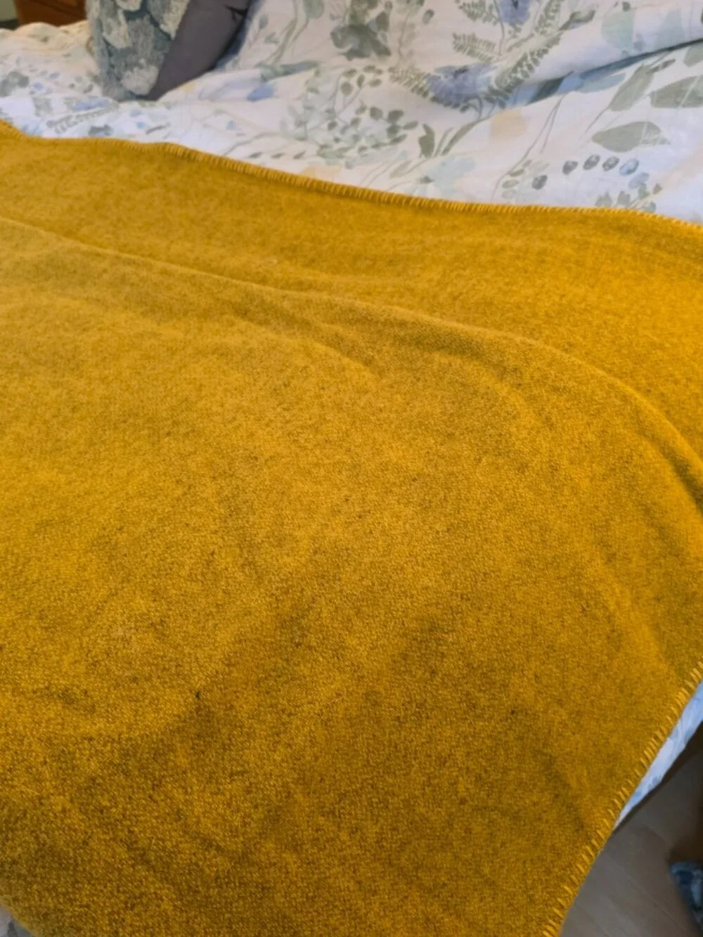 90X90 Full/Queen Blanket, Lambswool, Chartreuse